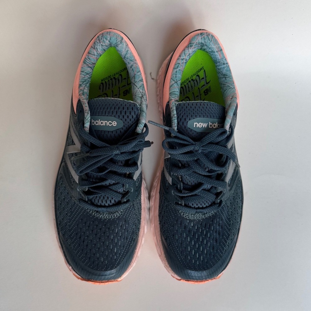 New Balance Fresh Foam 1080v7 Navy Pink Running Shoes Womens 7.5